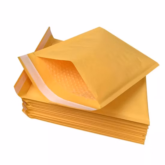 100% 4X8 Branco Cinza Preto Reciclável Holigráfico Personalizado Eco Amigável Biodegradável Acolchoado Bolha Compostável Mailer Embalagem Saco